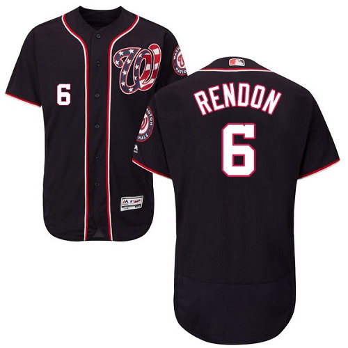 Nationals #6 Anthony Rendon Navy Blue Flexbase Authentic Collection Stitched MLB Jersey - Click Image to Close